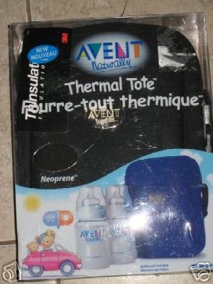 New Advent thermal bottle insulate tote bag black