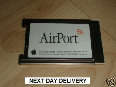 APPLE AIRPORT CARD 802.11b (£39.99 only including delivery)