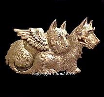 Westie and Guardian Angel Dog Pin West Highland White Terrier Scottish Terrier