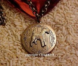 Airedale Terrier Photo Locket Necklace (Irish Welsh Wire Fox Terrier) Jewelry for Dog Lovers