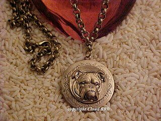 English Bulldog Photo Locket Necklace ... Jewelry for Dog Lovers