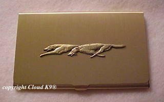 Racing Borzoi Business Card Case ( Lure Coursing Russian Wolfhound )