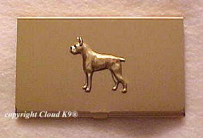 Boxer Dog Business Card Case