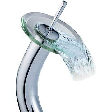 The Niagara Clear Waterfall Vessel Sink Faucet - Chrome