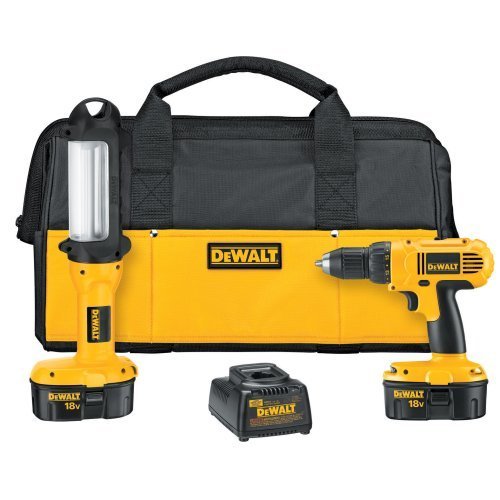 DEWALT DC759LA 18V Cordless Drill w/Bonus Light & Bag