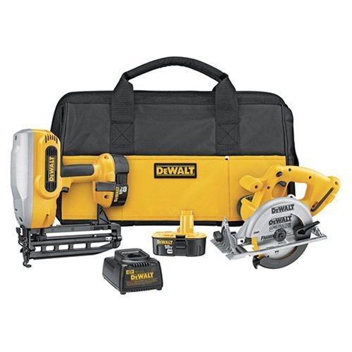 DeWalt DC616SA 16 Gauge Finish Nailer & Circular Saw 18v Combo Kit
