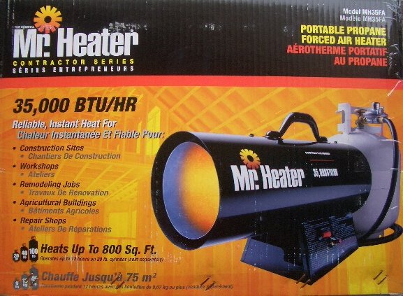 Mr. Heater MH35FA - Forced Air Propane Heater