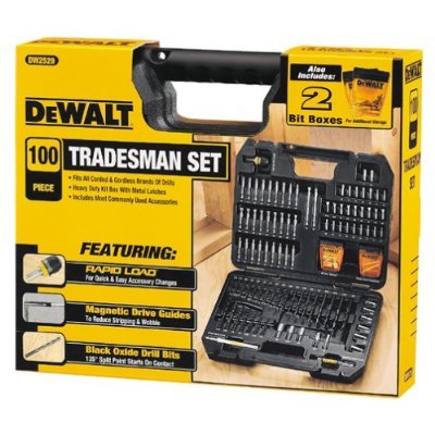 DW2529 Dewalt 100 Piece Tradesman Set Drill Bits