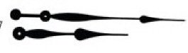 12" Long Metal Clock Hands (Requires High Torque Movement) #6