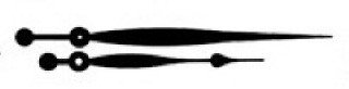 8-1/4" Long Metal Clock Hands (Requires High Torque Movement) #4