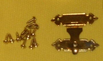 (10) Brass Closing Clasps For Jewelry Boxes/Craft Projects