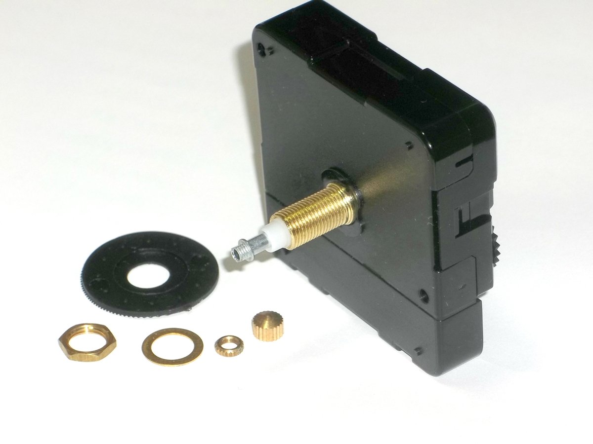 High Torque Clock Movement (Silent Sweep) Extended Shaft, Long Shaft (For Long Hands)