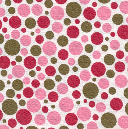 Hootie- Pink and Green Polka Dots