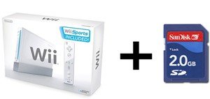 Nintendo Wii Sport Bundle - With 5 Great Sports Games and 2GB SD Card for Wii