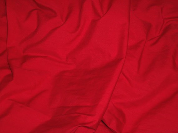 Red Poly Cotton Broadcloth