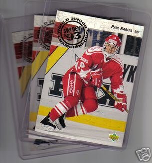 1992/1993 Upper Deck Paul MHL Hockey - Kariya Rookie Cards 3 card lot!