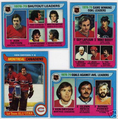 1979/1980 Topps NHL Hockey Card Lot with Ken Dryden, Tony Esposito, Guy Lafleur, NM/MINT, Very Nice!