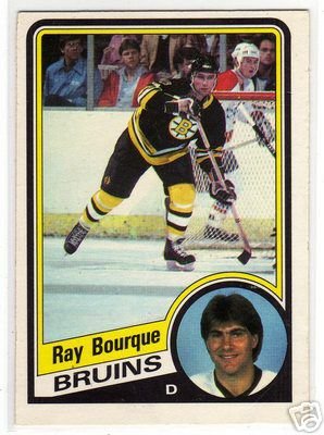 Ray Bourque 1984/1985 O-Pee-Chee NHL Hockey Card #1, VERY NICE!