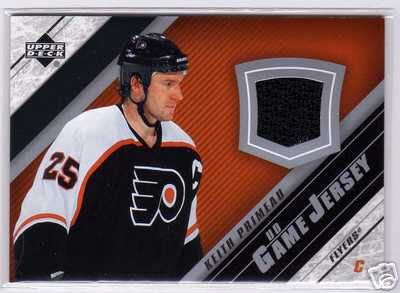2005/2006 Upper Deck NHL Game Used Jersey Hockey Card #J2-KP, Keith Primeau