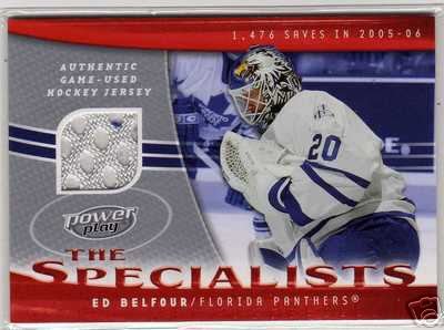 2006/2007 NHL Hockey Power Play - The Specialists Jersey Card Ed Belfour