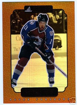Peter Forsberg 1997/1998 Beehive NHL Hockey Team Insert 9 of 25 - 5"x7" Format