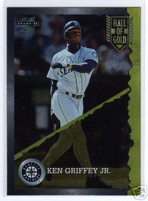 Ken Griffey Jr. 1995 MLB Baseball Score Insert Card - Hall of Gold Card #HG1
