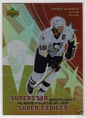 Mario Lemieux 2005/2006 UD McDonalds NHL Hockey Insert Card Superstar Spotlight - SS1