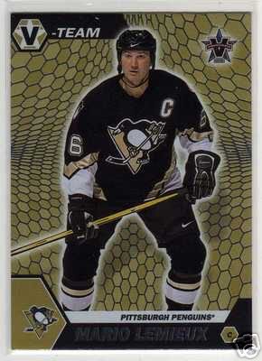 Mario Lemieux 2002/2003 Vanguard NHL Hockey Insert Card V-Team #11