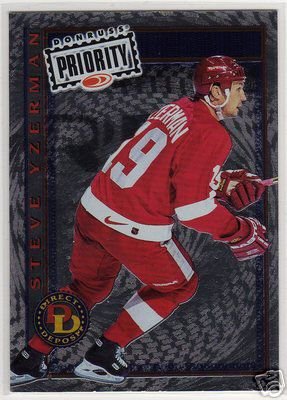 Steve Yzerman 1997/1998 Donruss NHL Hockey Insert Card Priority Direct Deposit - #2 of 30