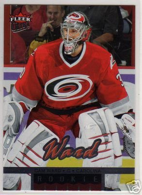 Cam Ward 2005/2006 Ultra Fleer NHL Hockey Rookie Goalie Card #263