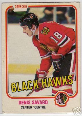 Denis Savard 1981/1982 O-Pee-Chee NHL Hockey OPC Rookie Card #63