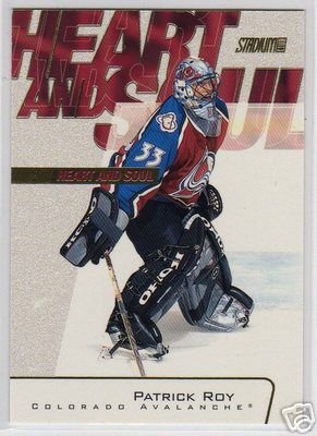Patrick Roy - 2001/2002 Stadium Club NHL Hockey Insert Card #HS2 MT! NICE