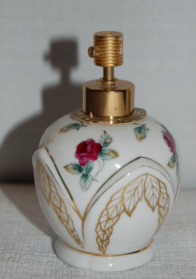 Vintage Irice Porcelain Perfume Bottle / Atomizer