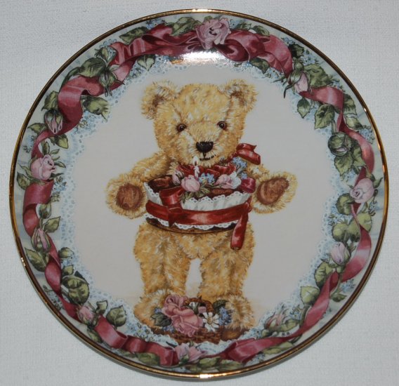 franklin mint teddy bear plates value