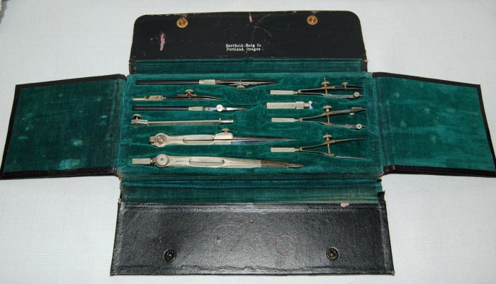 Drafting Set Barthold-Barg Co. Portland, OR 10 PC Set