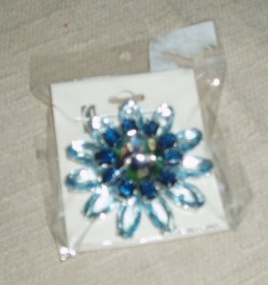 Blue Jeweled Pin