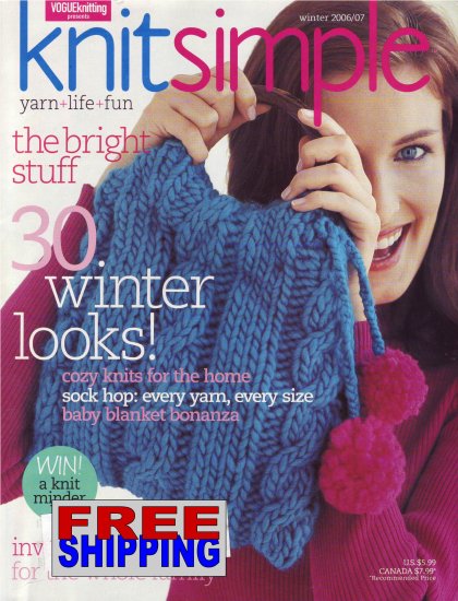 Knit Simple - Winter 2006/07 -- HALF OFF COVER + FREE SHIPPING