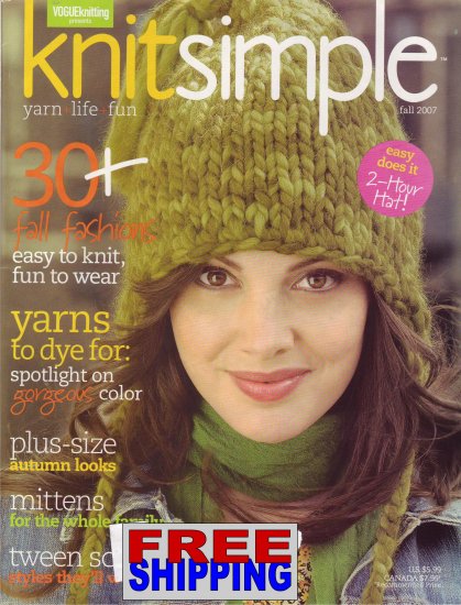 Knit Simple - Fall 2007 -- HALF OFF COVER + FREE SHIPPING
