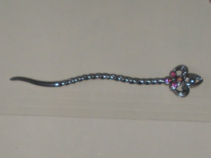 Hair Stick - Pink Metal --- PRETTY!