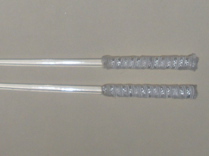 Hair Sticks - White Wrapped