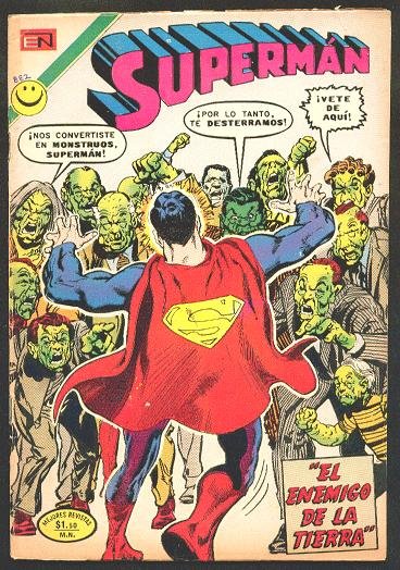 SUPERMAN # 882 Spanish Mexican Comic 1972 NOVARO