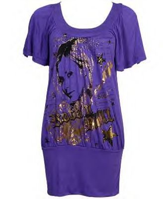 Metallic Rock and Roll Tunic