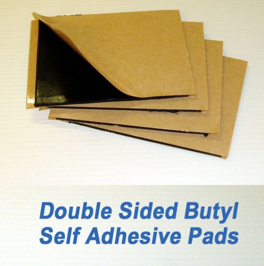 4 x 5 inch Double Stick Self Adhesive Butyl Pad