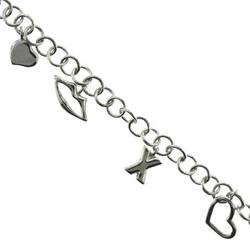 Sterling Silver Love Charm Bracelet