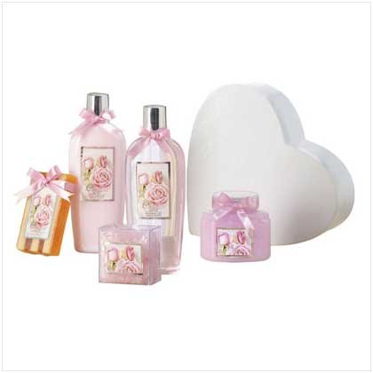 PURPLE ROSE SCENTED BATH SET