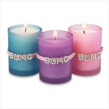 "BLING" SCENTED VOTIVE GIFT SET