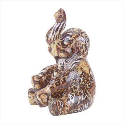 PLAYFUL BABY ELEPHANT FIGURINE