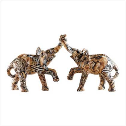 ENTERTWINED ELEPHANTS FIGURINE