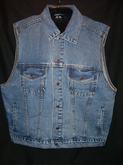 Denim Motorcycle Vest