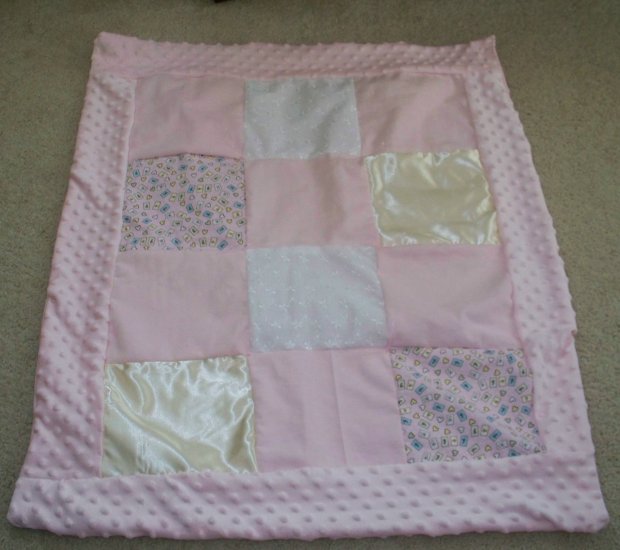 Baby Quilt in Pink